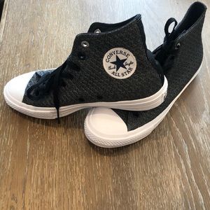 Gray Textured Converse